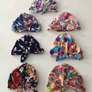 Collection: Soft Baby Tied Scarf Hats - Floral